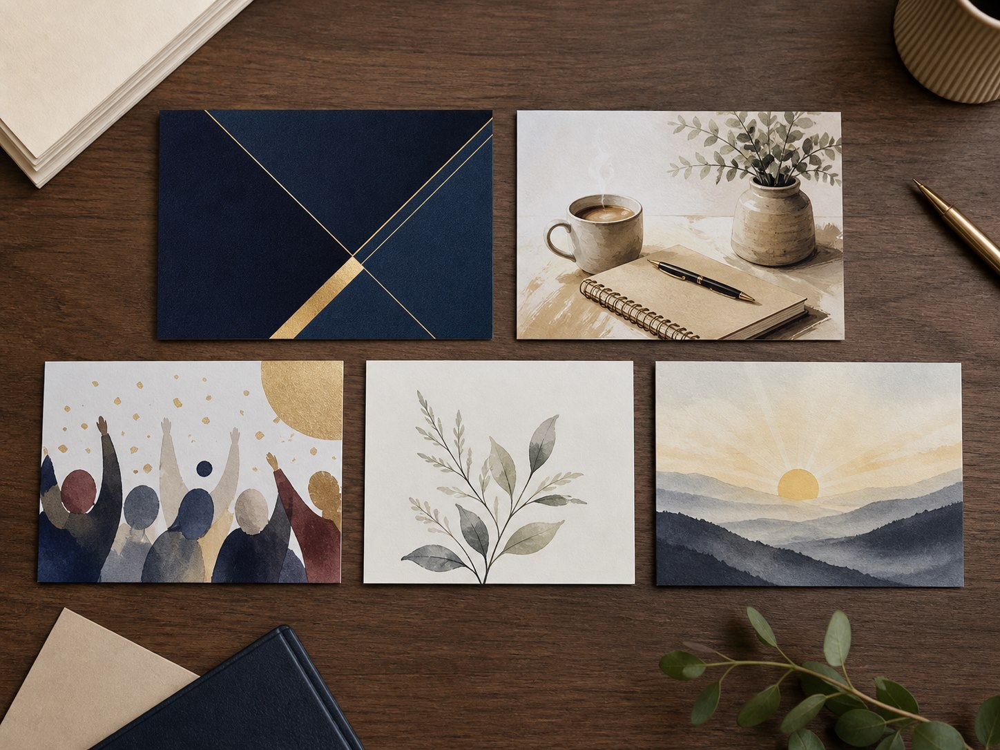Business appreciation and support postcard collection